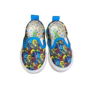 Sesame Street Toddler Canvas Sneakers size 3 Elmo Big Bird Cookie monster